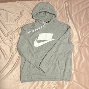men’s grey nike hoodie